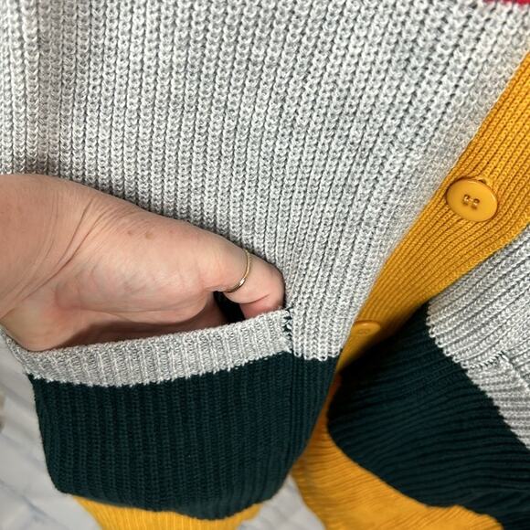 NWT Andree By Unit Striped Button Down Cardigan Women’s Small - Picture 4 of 7